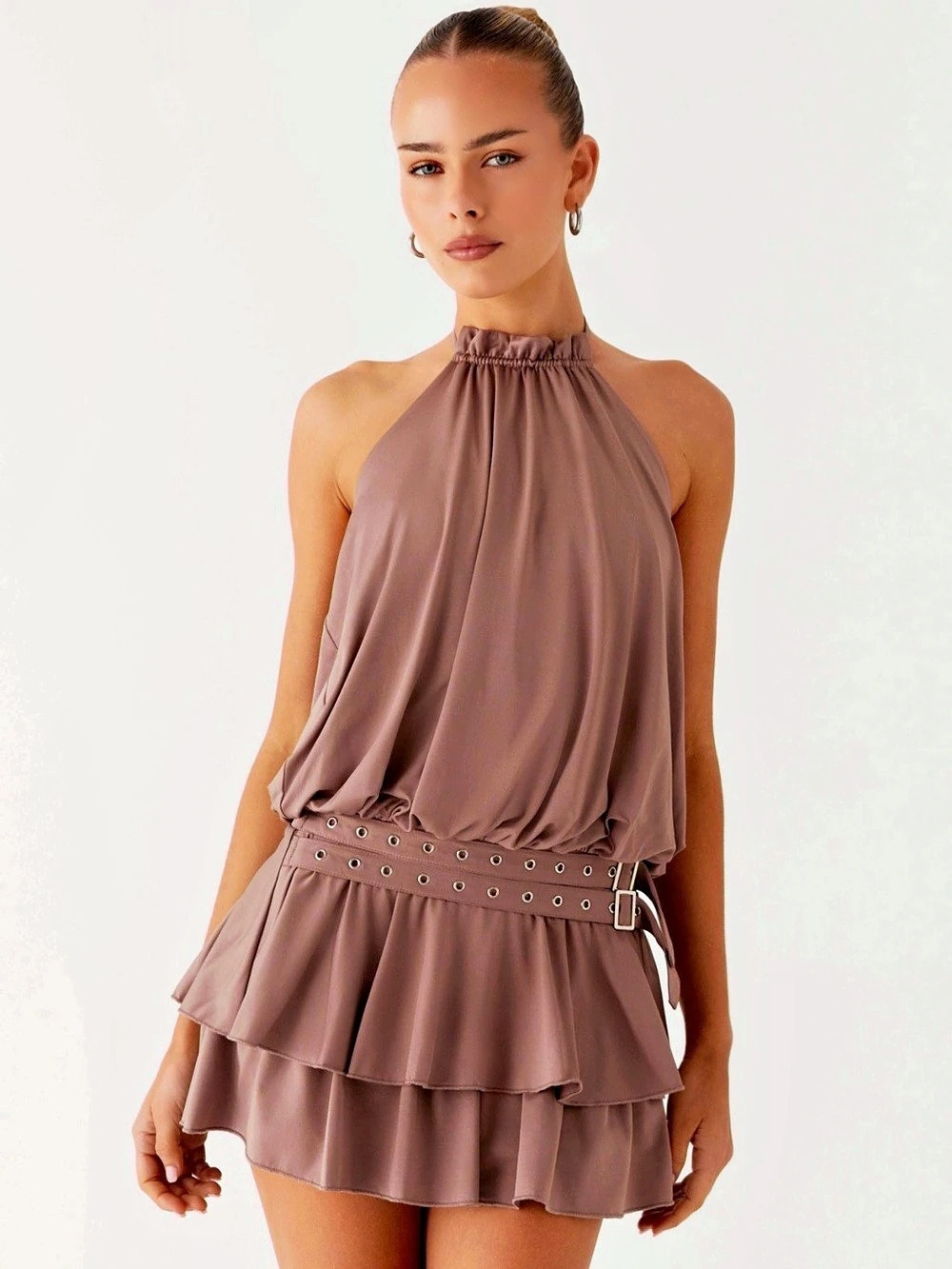 NWT- Peppermayo Halter Mini Dress